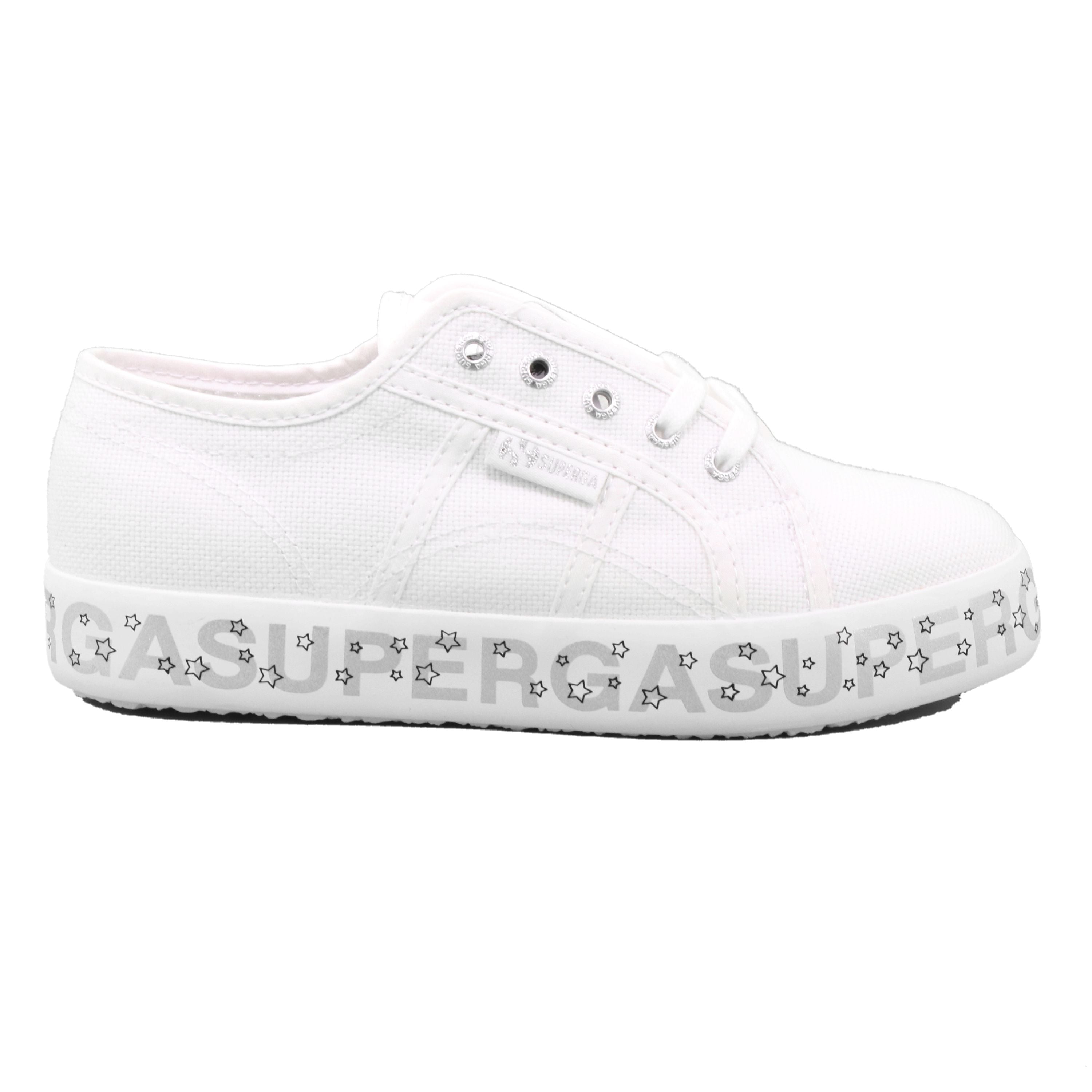 2730 KIDS LETTERING PRINTED PL AC4 WHITE-SILVER