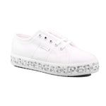 2730 KIDS LETTERING PRINTED PL AC4 WHITE-SILVER