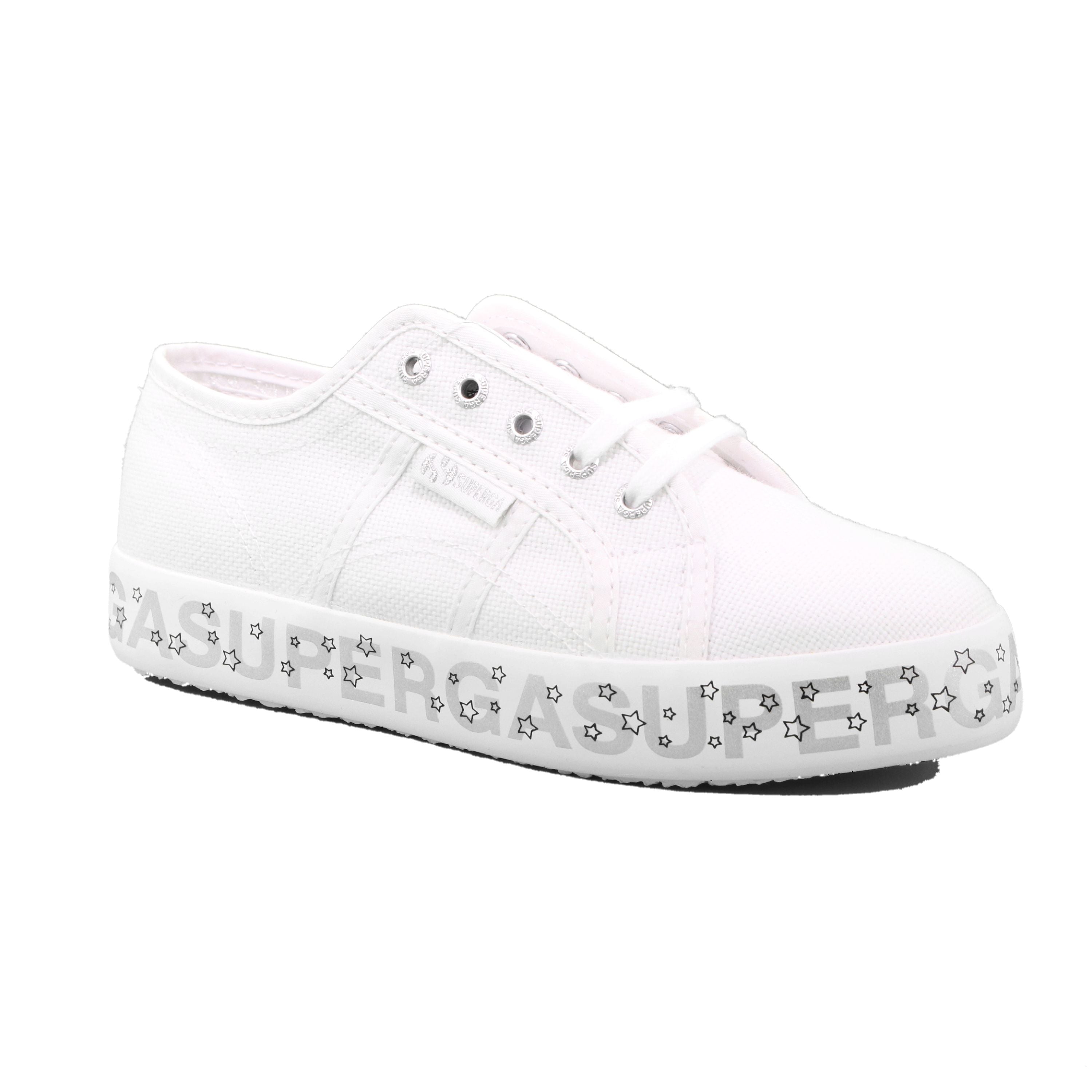 2730 KIDS LETTERING PRINTED PL AC4 WHITE-SILVER