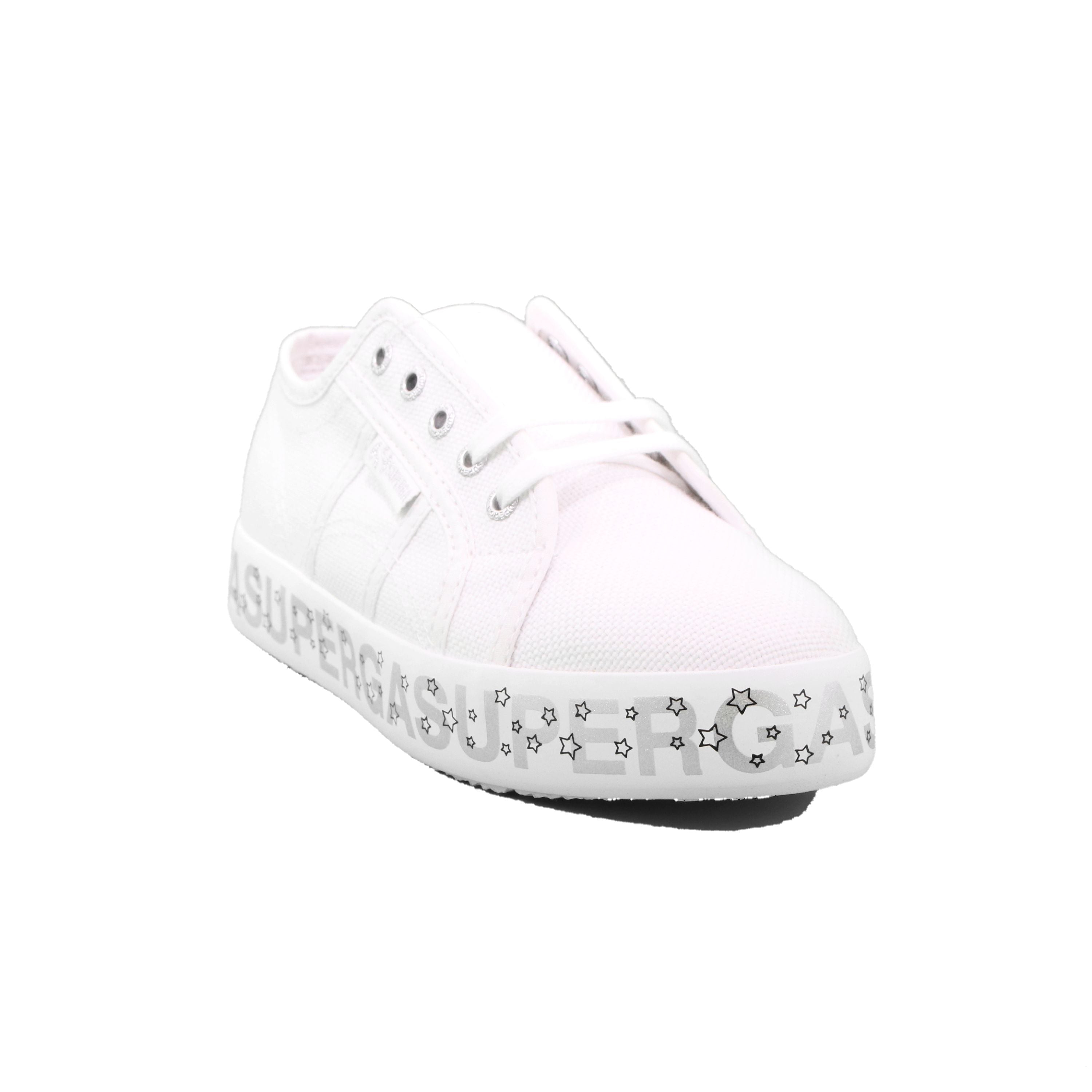 2730 KIDS LETTERING PRINTED PL AC4 WHITE-SILVER