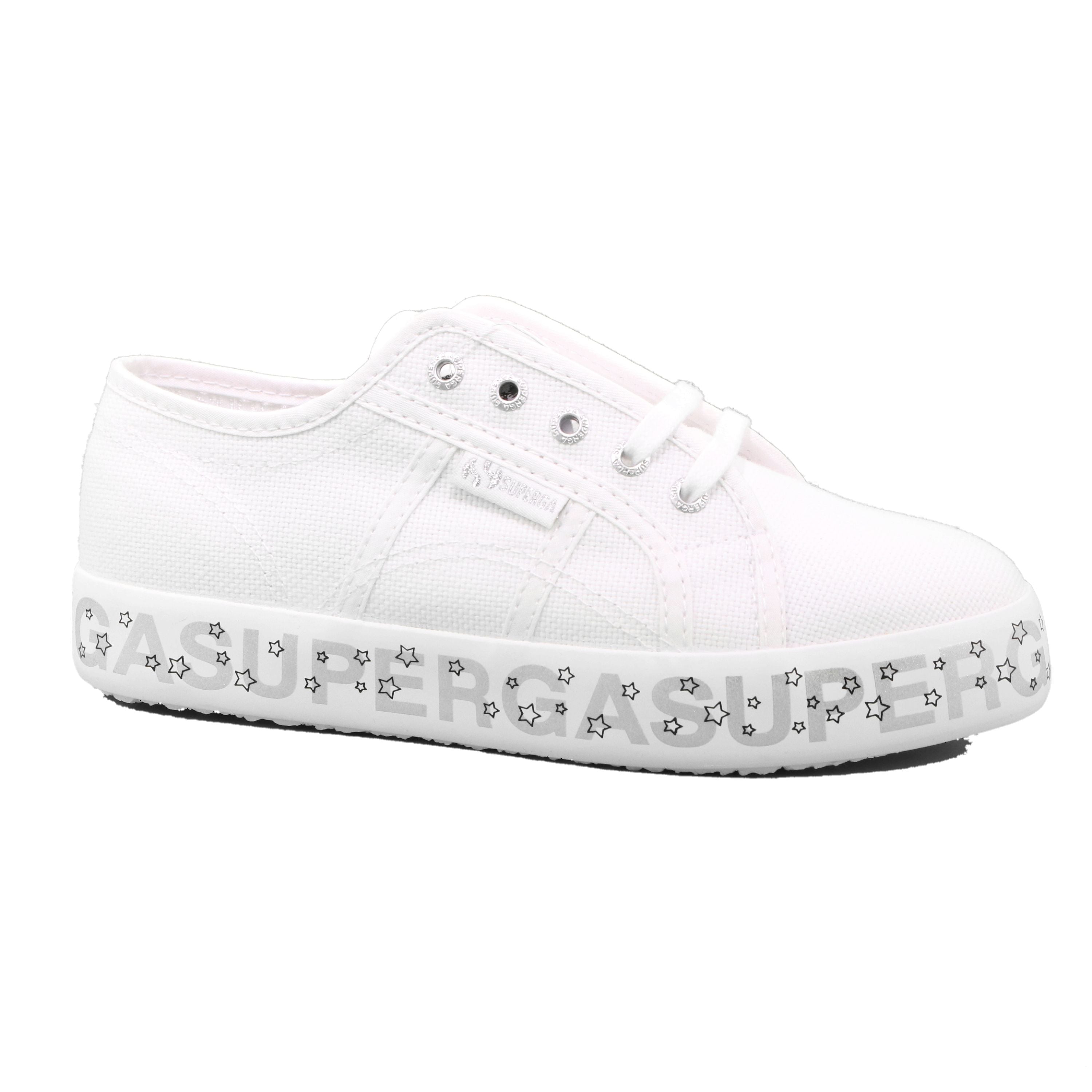 2730 KIDS LETTERING PRINTED PL AC4 WHITE-SILVER