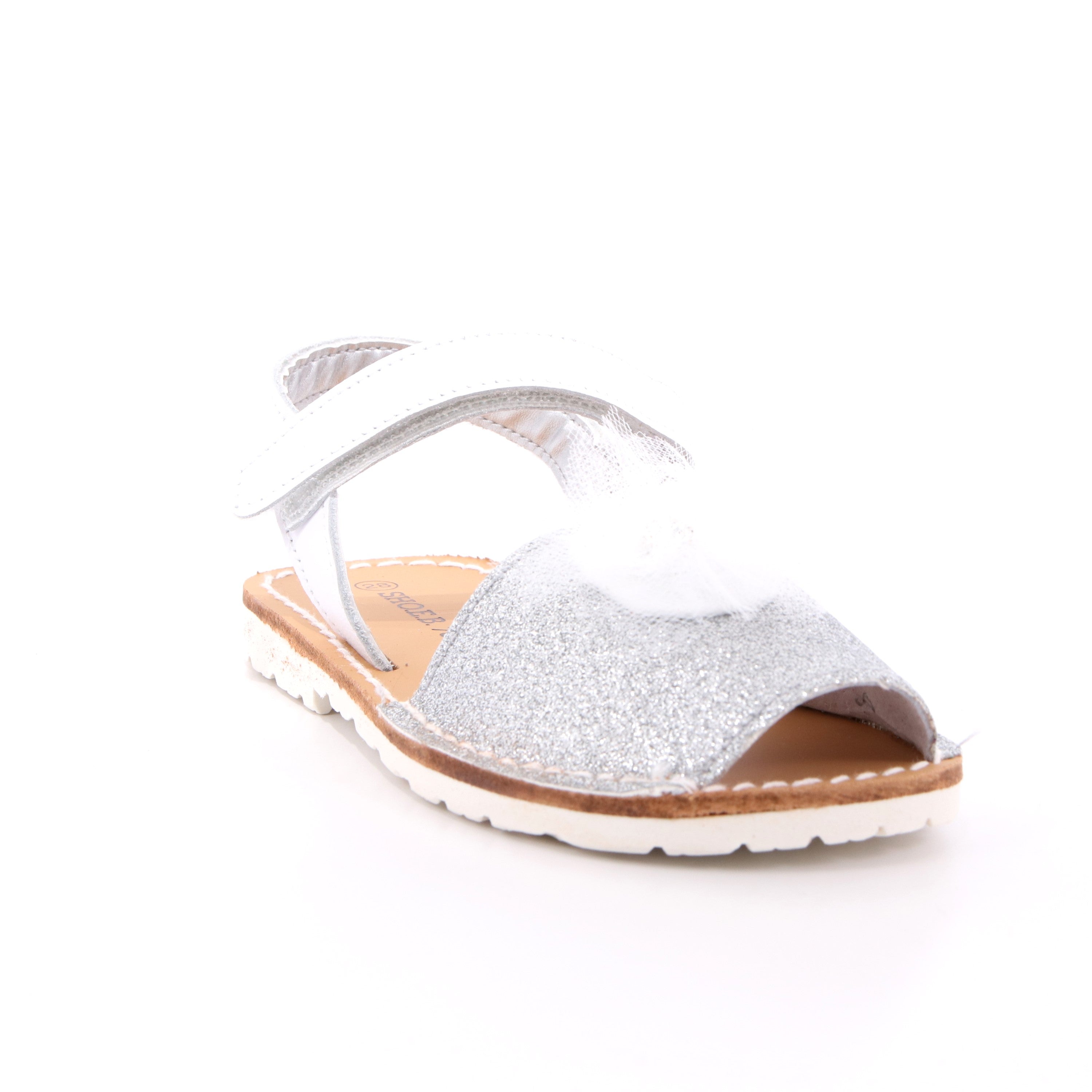SANDALO SINT. GLITTER ARGENTO