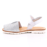 SANDALO SINT. GLITTER ARGENTO