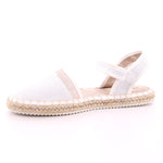 052 BIANCO SCARPE CON TALLONE JUTA