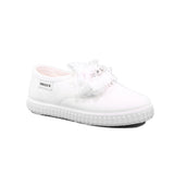 SCARPA TELA BIANCO+FIOCCO