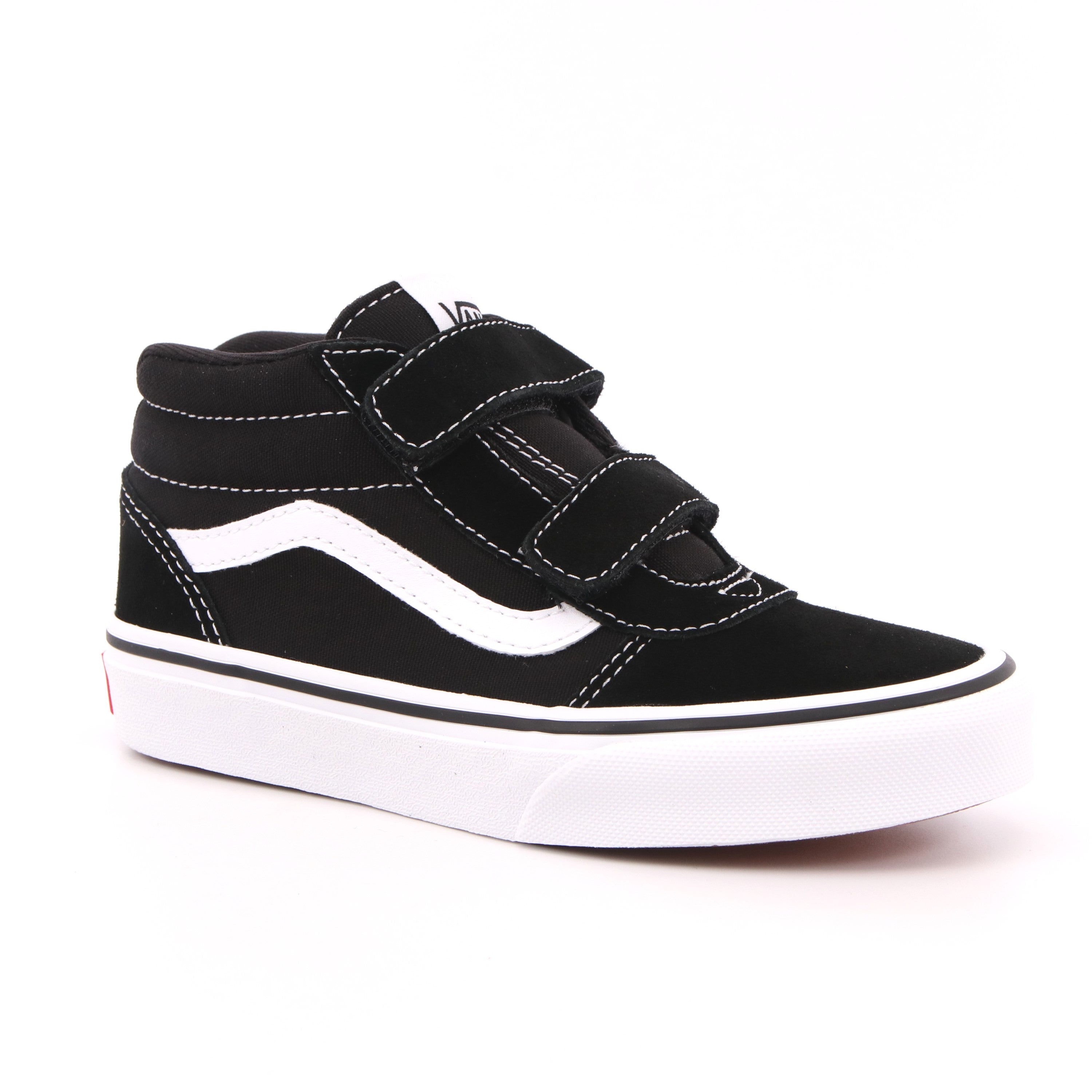 YT WARD MID V (SUEDE/CANVAS) BLACK/WHITE