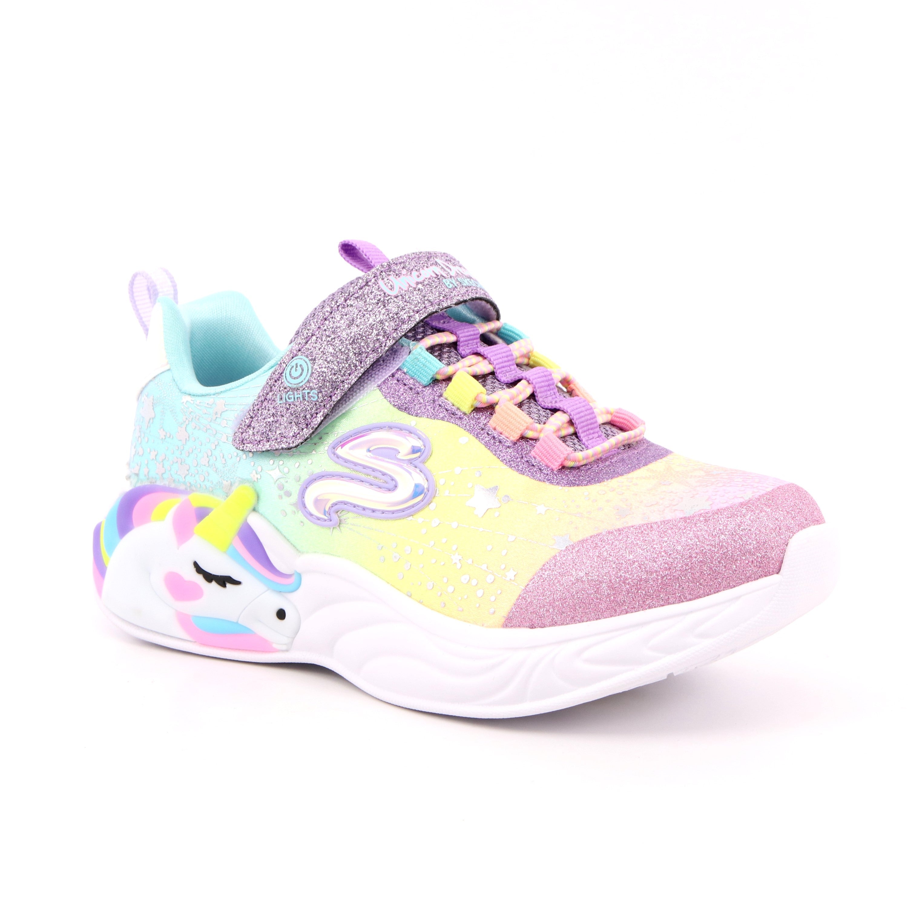 S LIGHTS-UNICORN DREAMS PRMTPURPLE M
