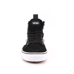 MN FILMORE HI VANSGUARD SUEDE BLACK RED