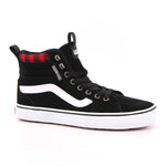 MN FILMORE HI VANSGUARD SUEDE BLACK RED