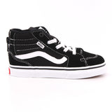 TD FILMORE HI ZIP SUEDE/CANVAS BLACK/WHITE