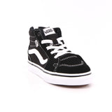 TD FILMORE HI ZIP SUEDE/CANVAS BLACK/WHITE