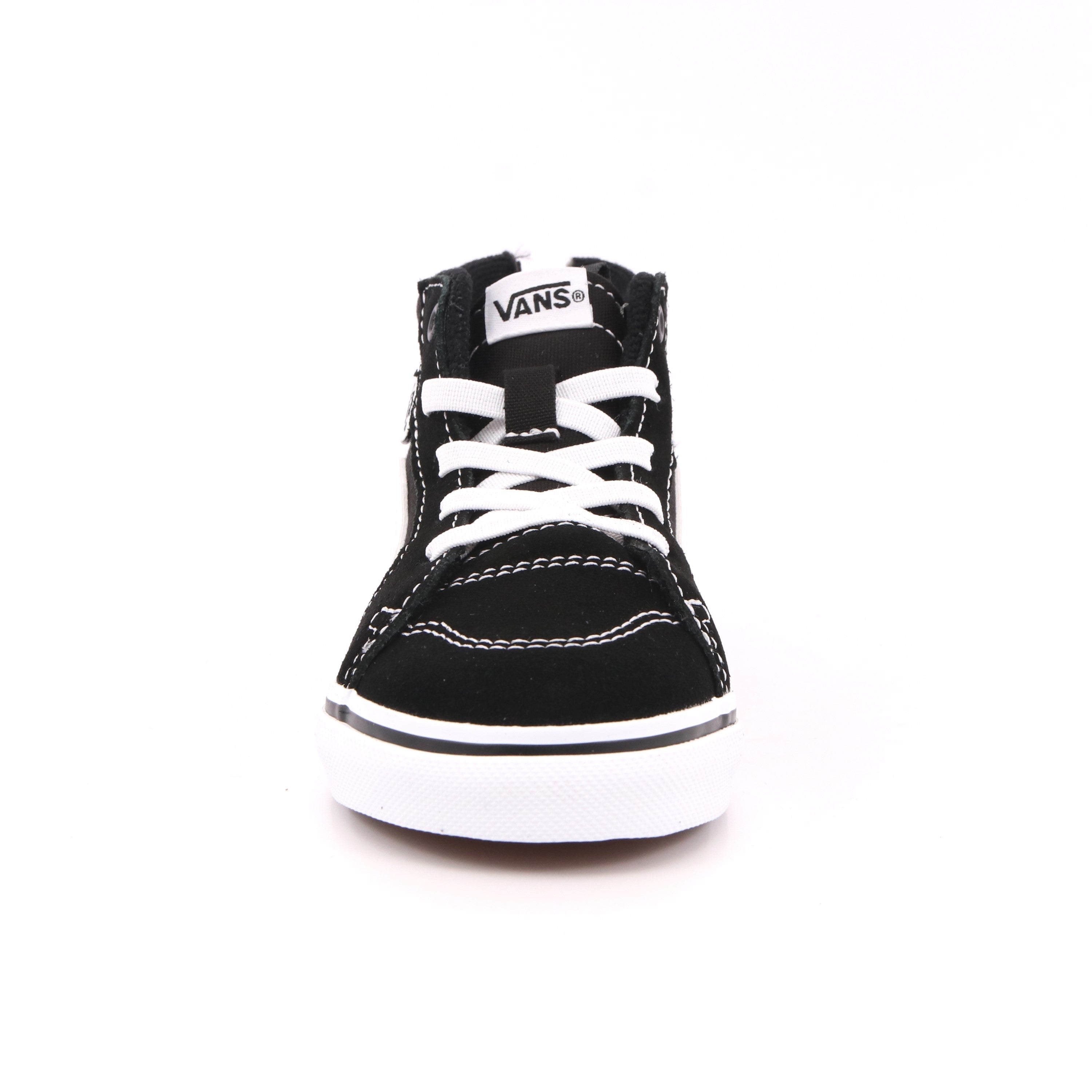 TD FILMORE HI ZIP SUEDE/CANVAS BLACK/WHITE