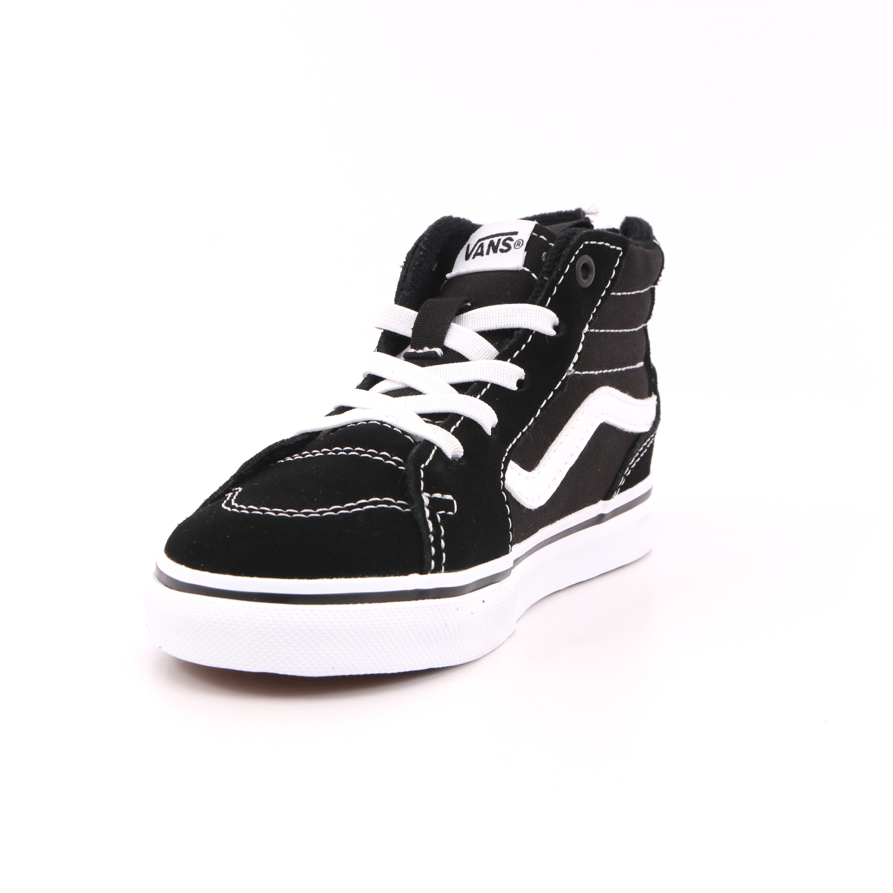 TD FILMORE HI ZIP SUEDE/CANVAS BLACK/WHITE