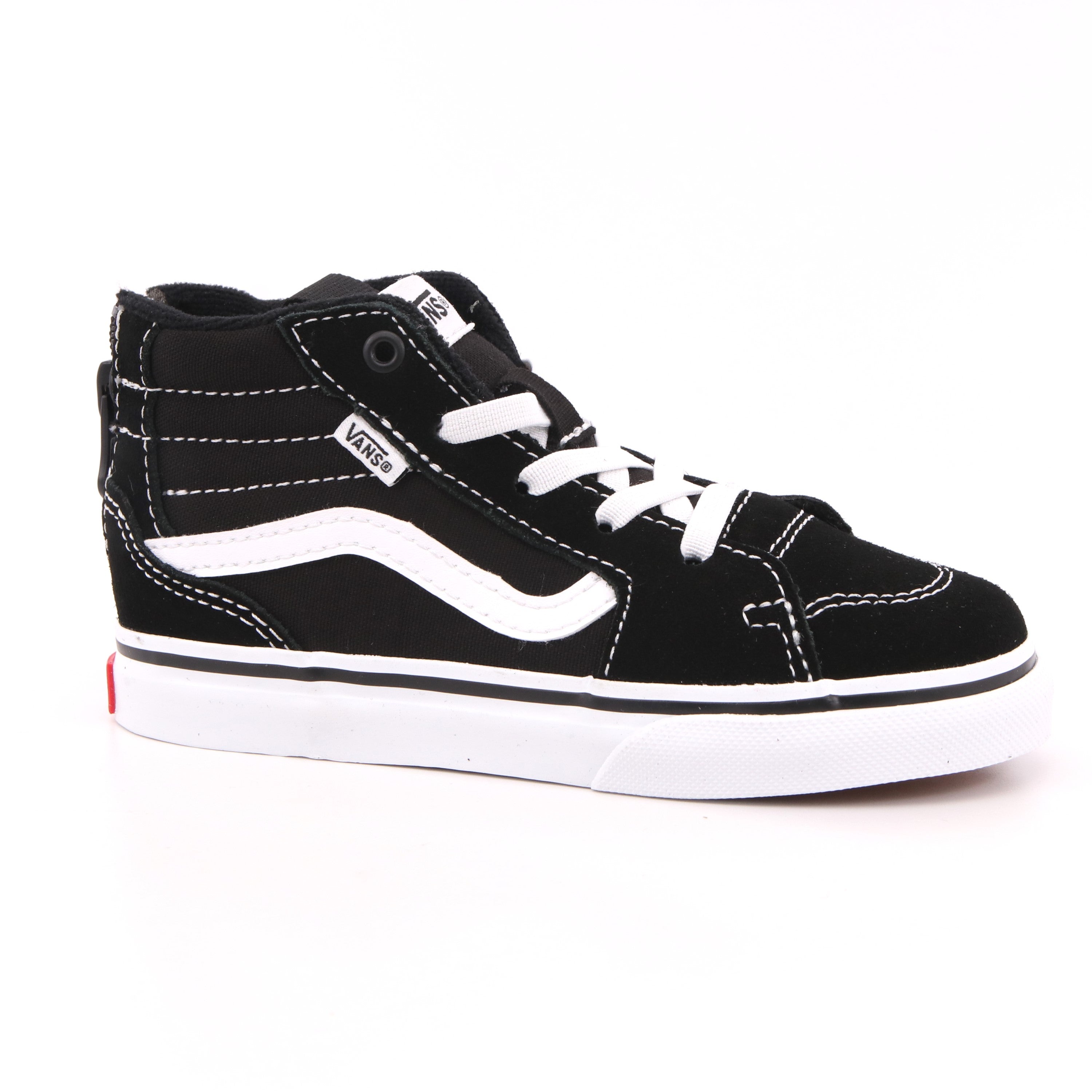 TD FILMORE HI ZIP SUEDE/CANVAS BLACK/WHITE