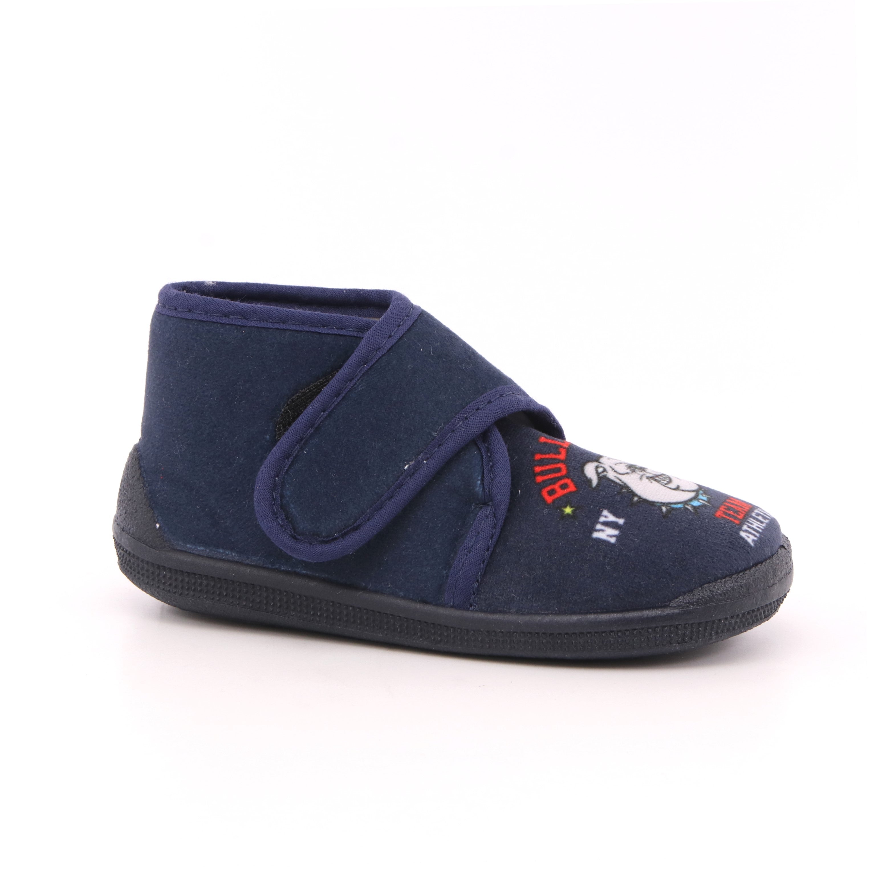 PANTOFOLINE BULL DOG BLU