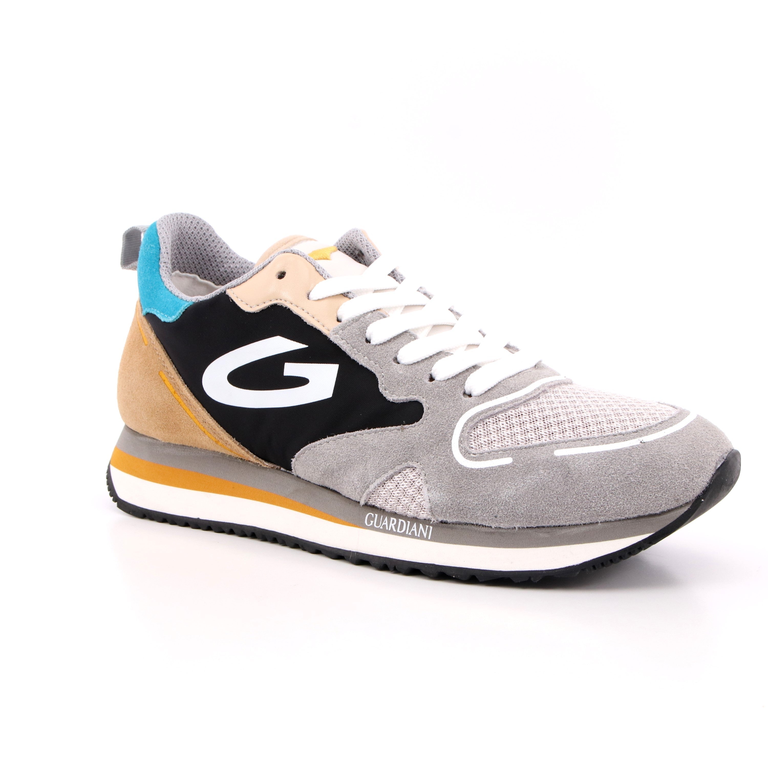 WEN 0088 LOW M SUEDE/S.FABR/SUEDE GREY/BLACK