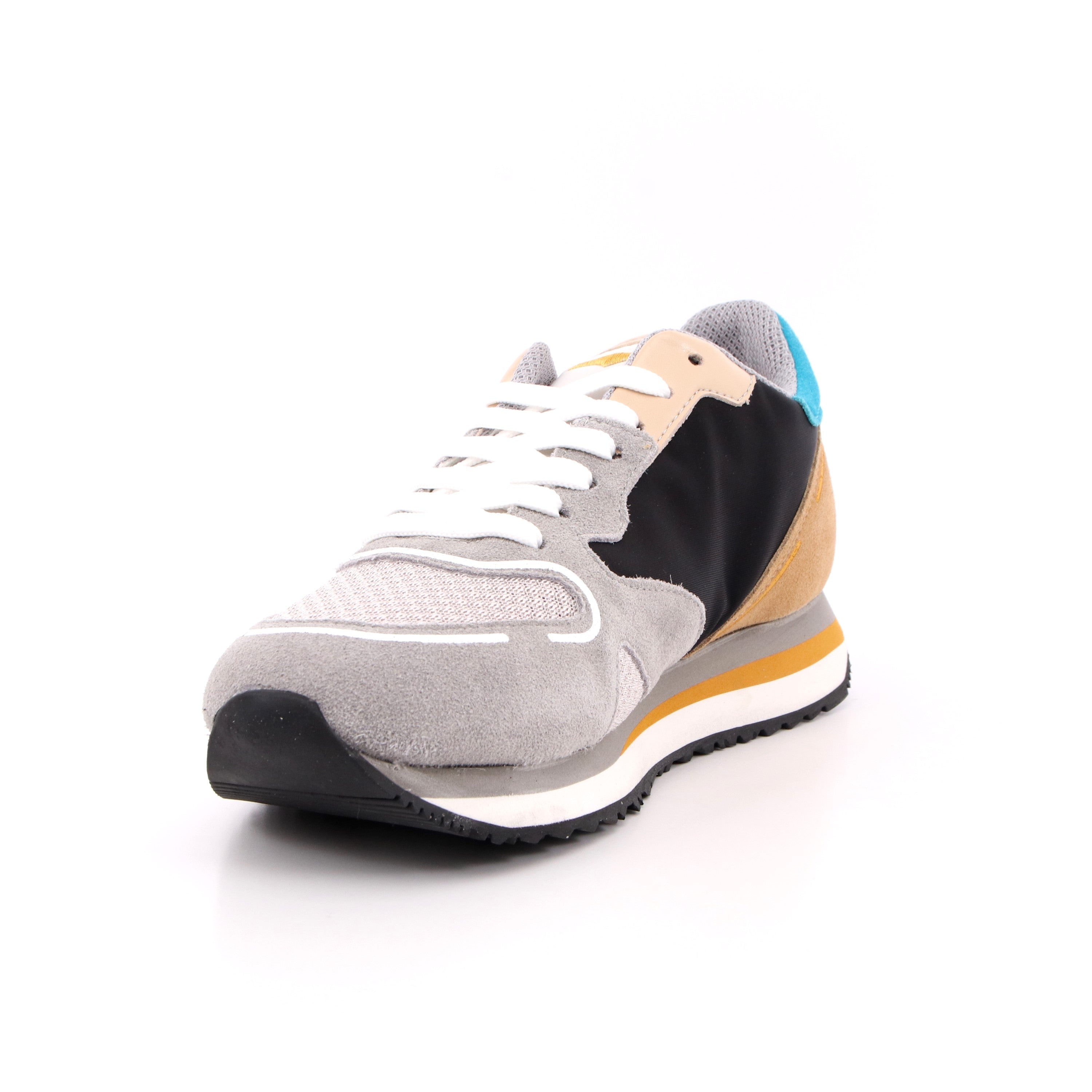 WEN 0088 LOW M SUEDE/S.FABR/SUEDE GREY/BLACK