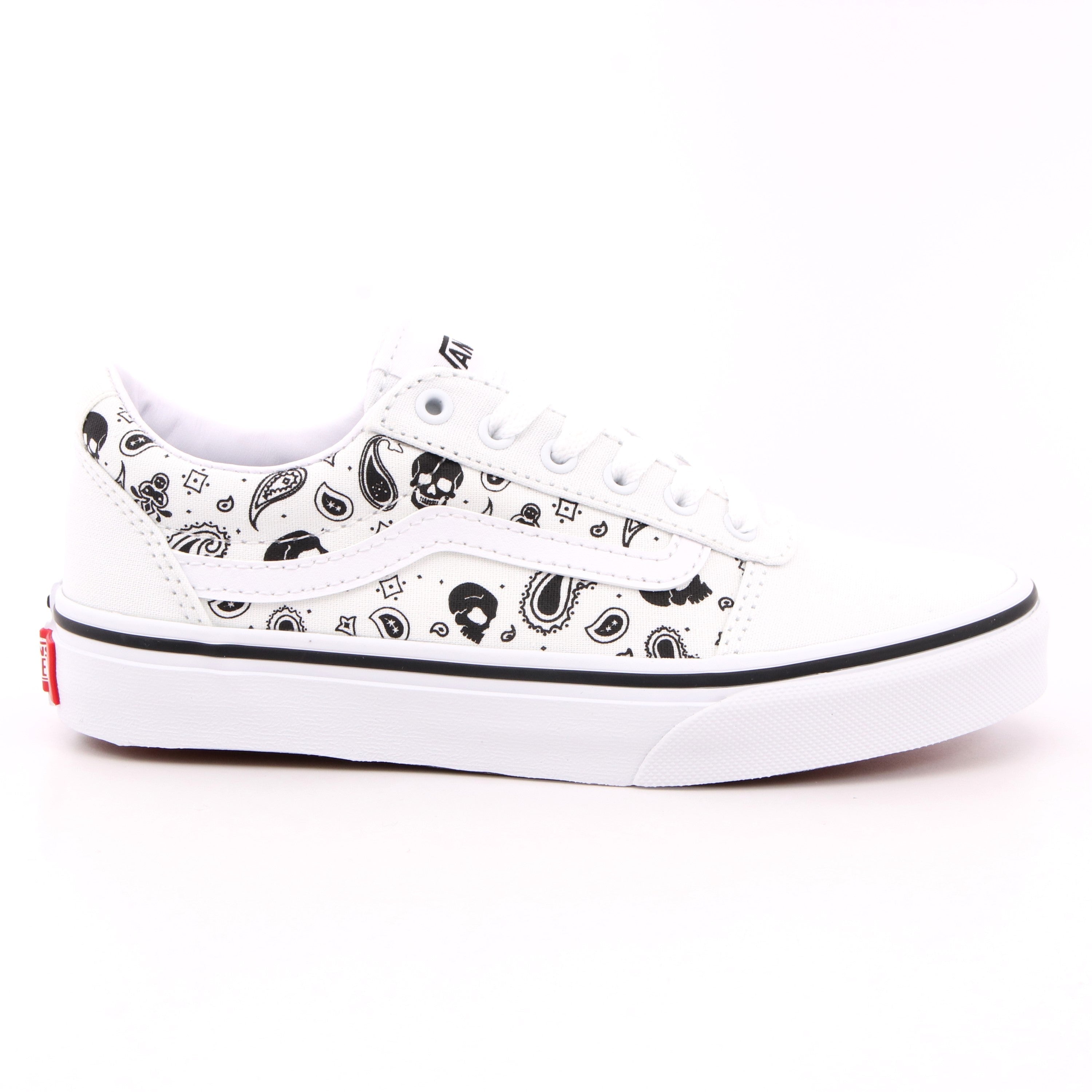 YT WARD SKULL BANDANA WHITE/WHITE