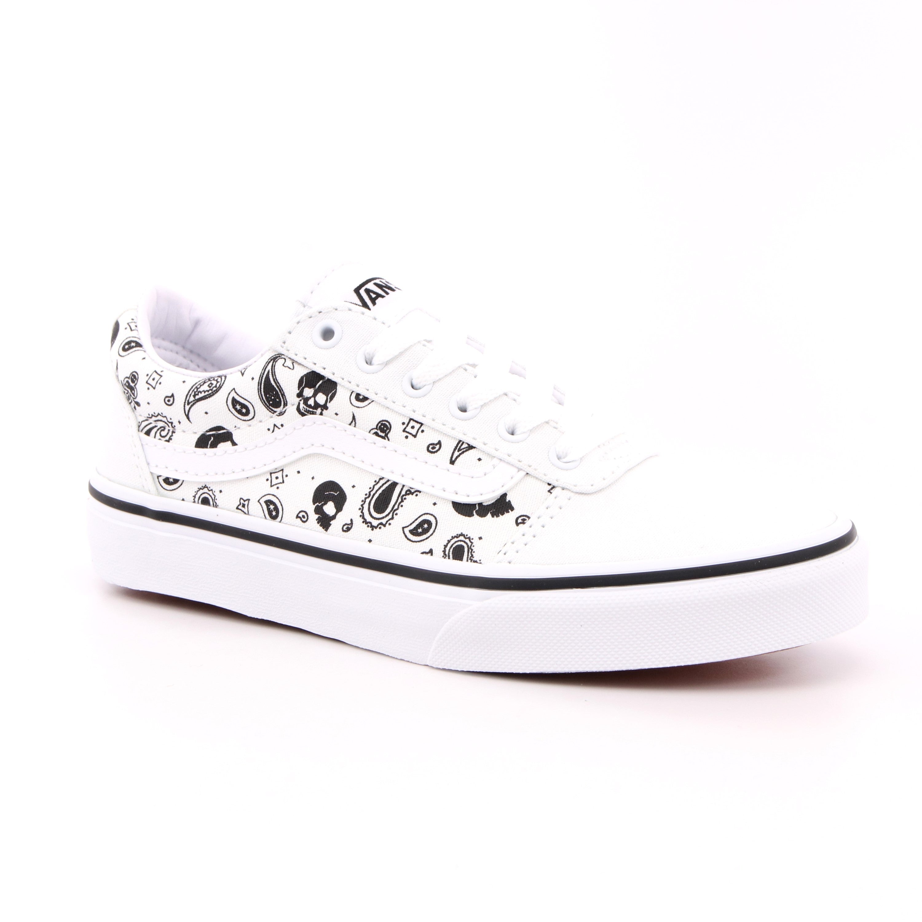 YT WARD SKULL BANDANA WHITE/WHITE