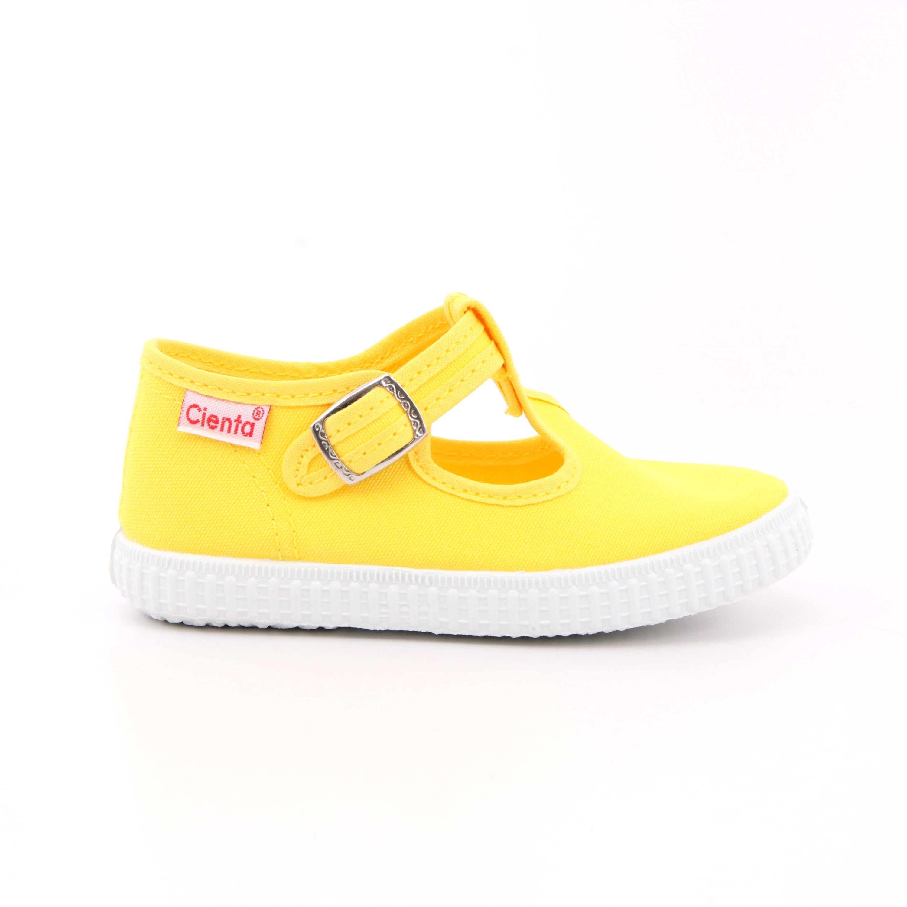 SANDALIA HEBILLA LISO 04 AMARILLO