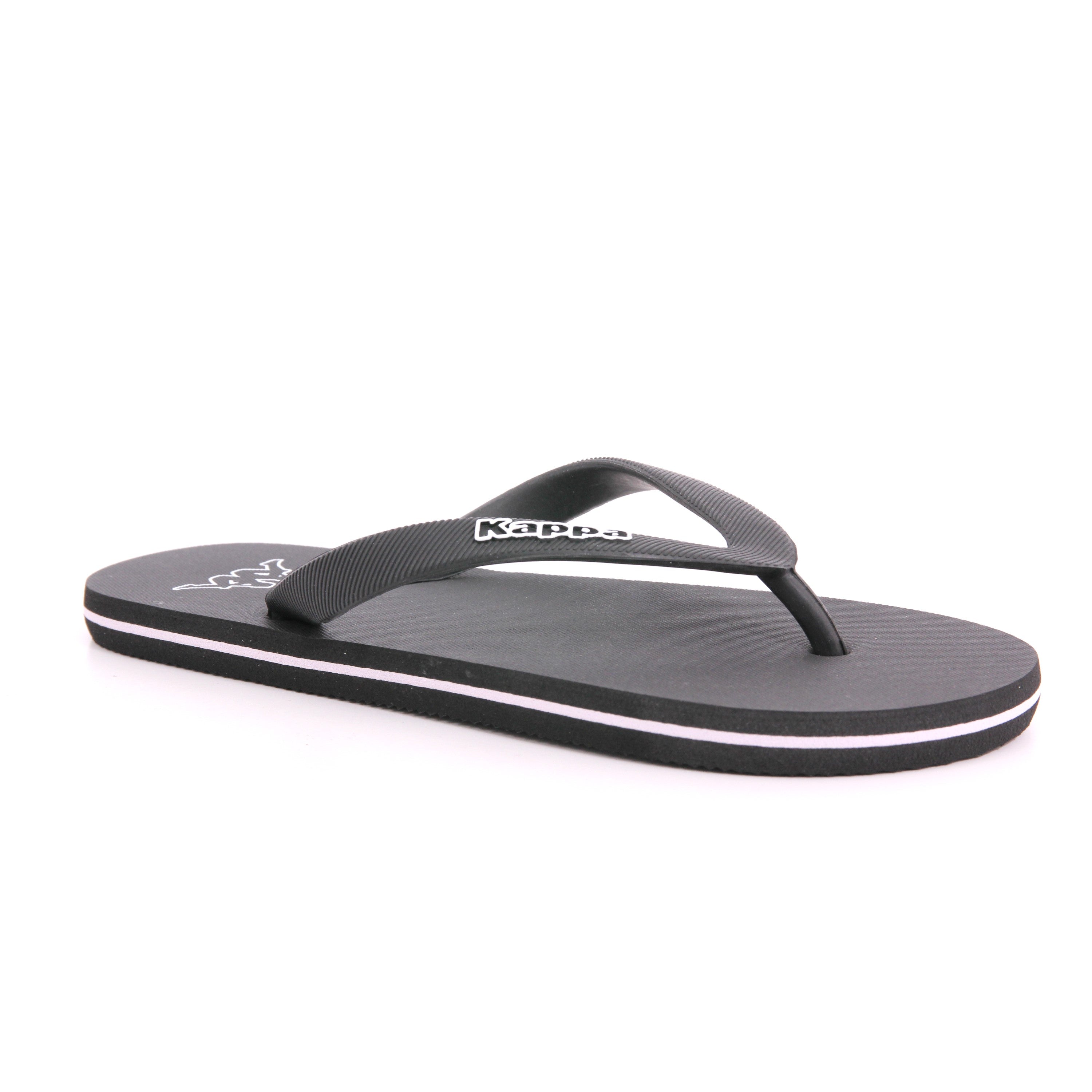 LOGO MOKER THONGS 911 BLACK - WHITE