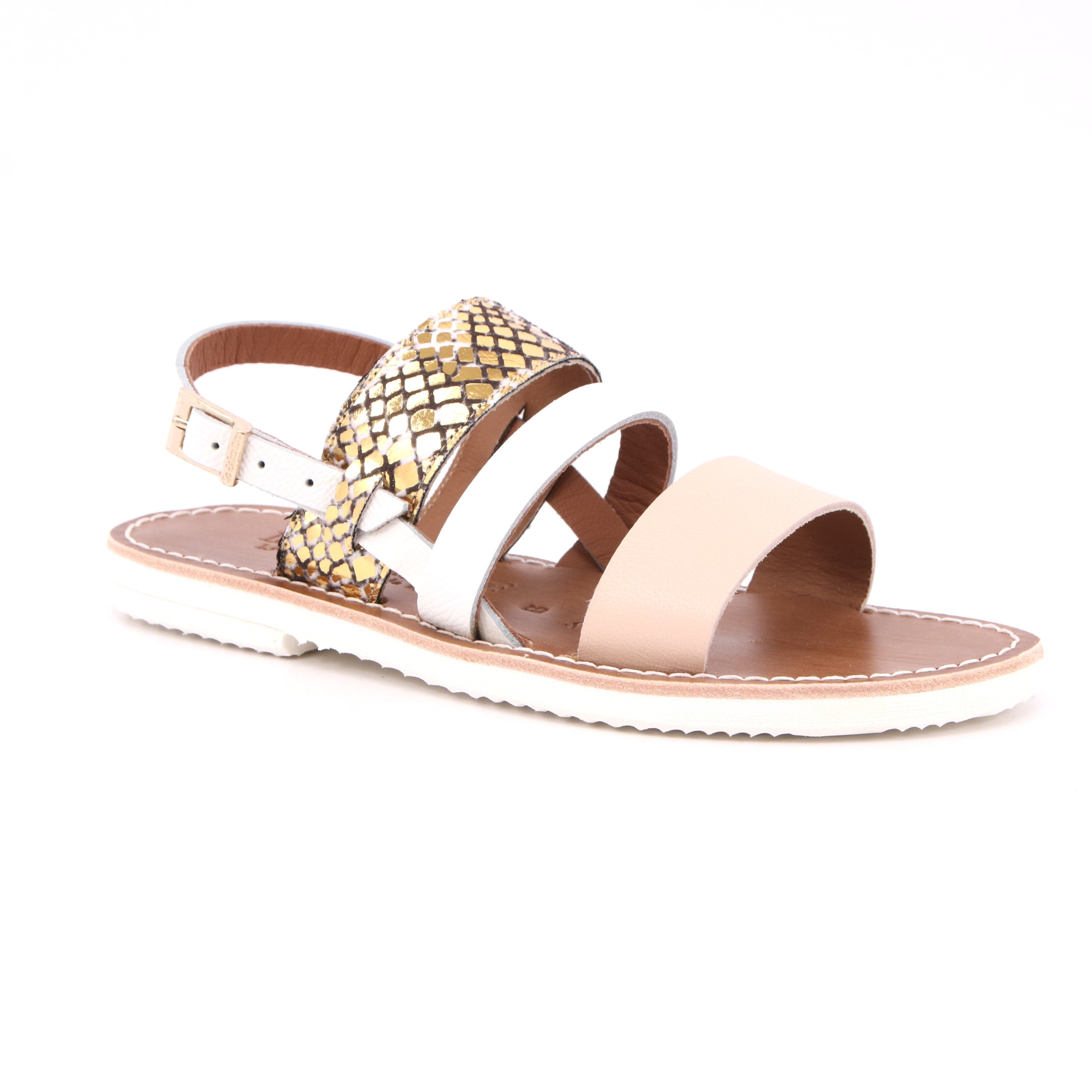 SANDALO BIMBA CAP/VIP LAM/CAP/VIT COL. BIA/ORO