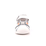 SANDALIA SPORT REJILLA GRIS Y BLANCO