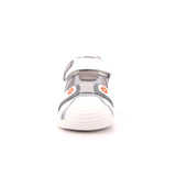 SANDALIA SPORT REJILLA GRIS Y BLANCO