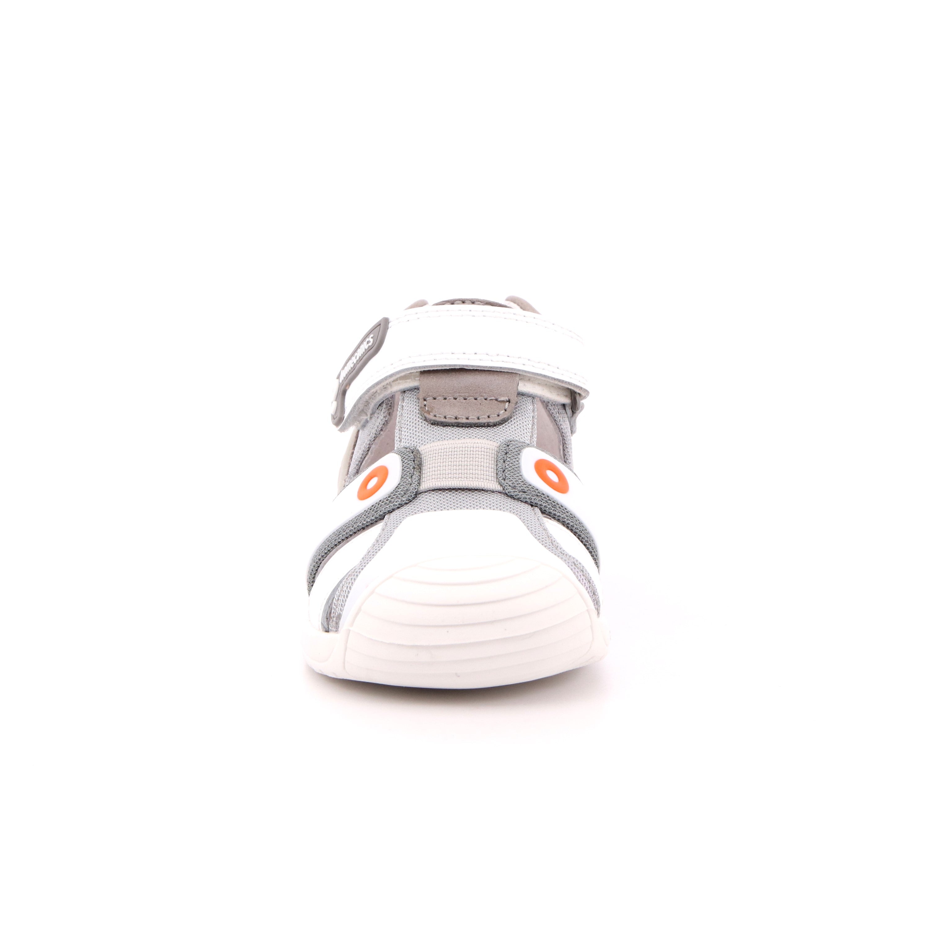 SANDALIA SPORT REJILLA GRIS Y BLANCO