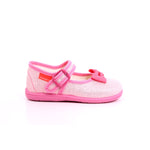 BALLERINA FIBBIA METAL FRAGOLA + FIOCCO