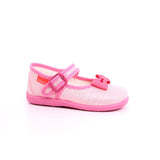 BALLERINA FIBBIA METAL FRAGOLA + FIOCCO