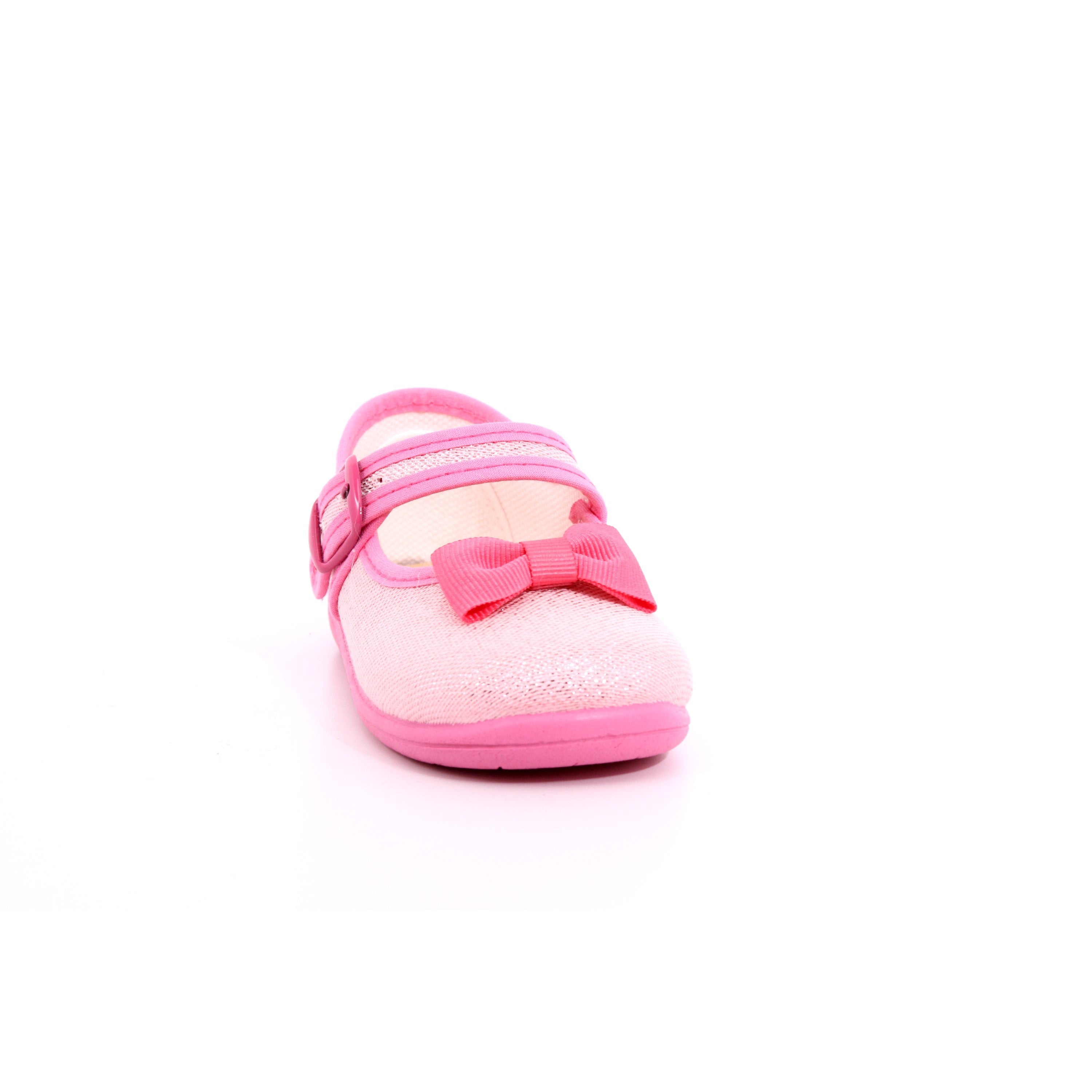 BALLERINA FIBBIA METAL FRAGOLA + FIOCCO