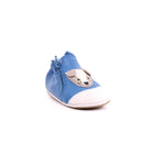 CHOU DOG CUIR SHERP RETRO 5 BLEU