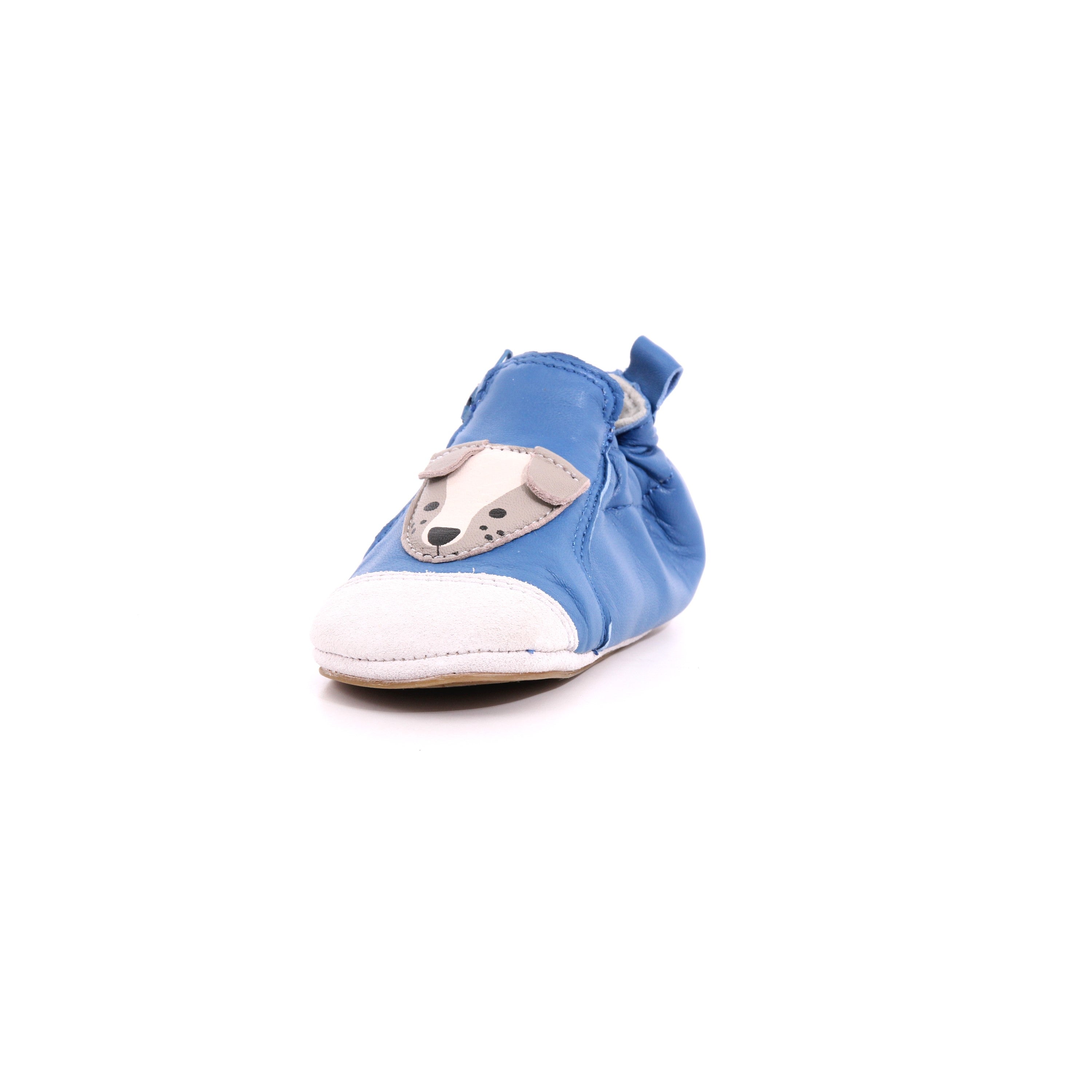 CHOU DOG CUIR SHERP RETRO 5 BLEU