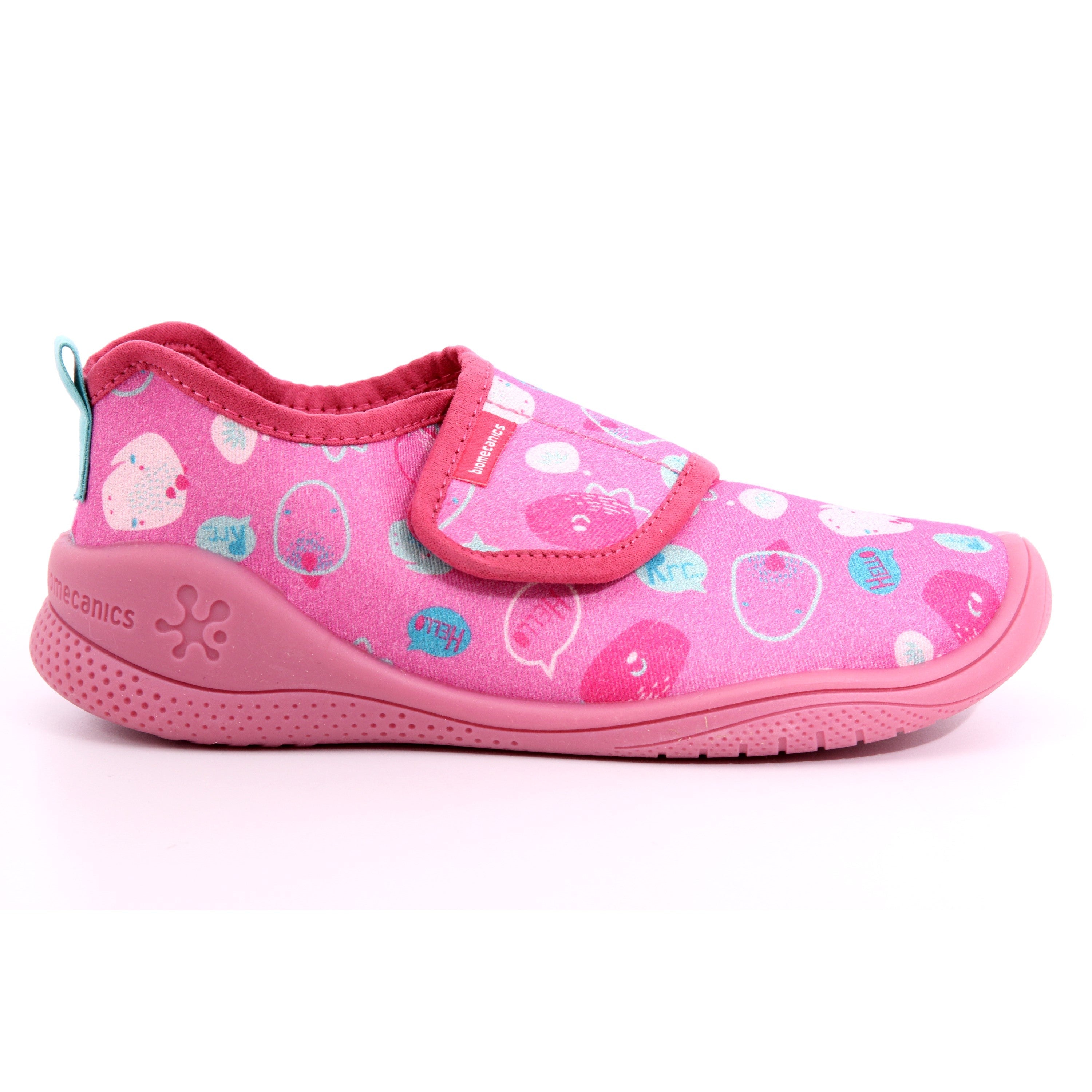 ZAPATILLA ESTAMPADO DINOS ROSA GABARDINA