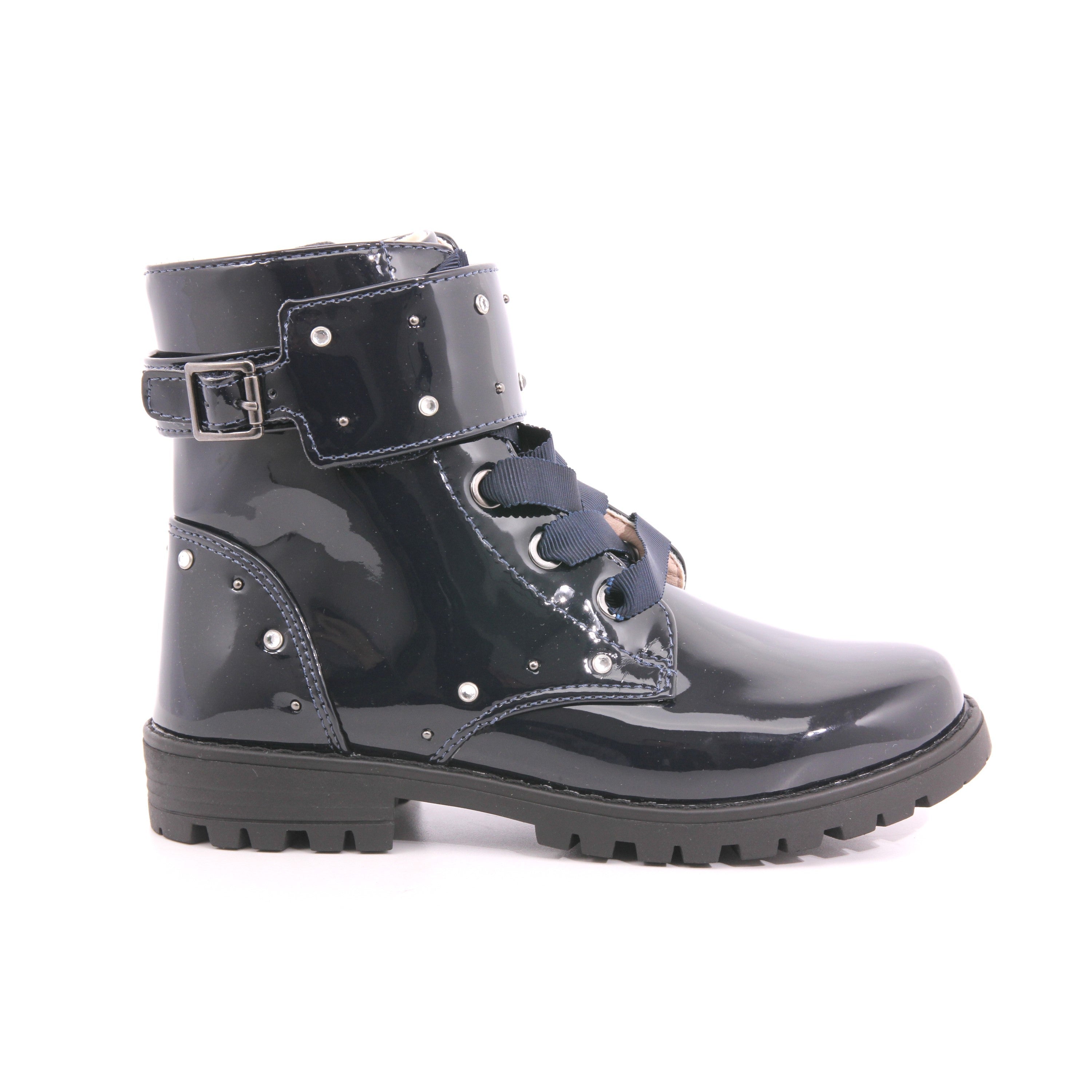 STIVALETTO MOTO VERNICE 030 MARINO