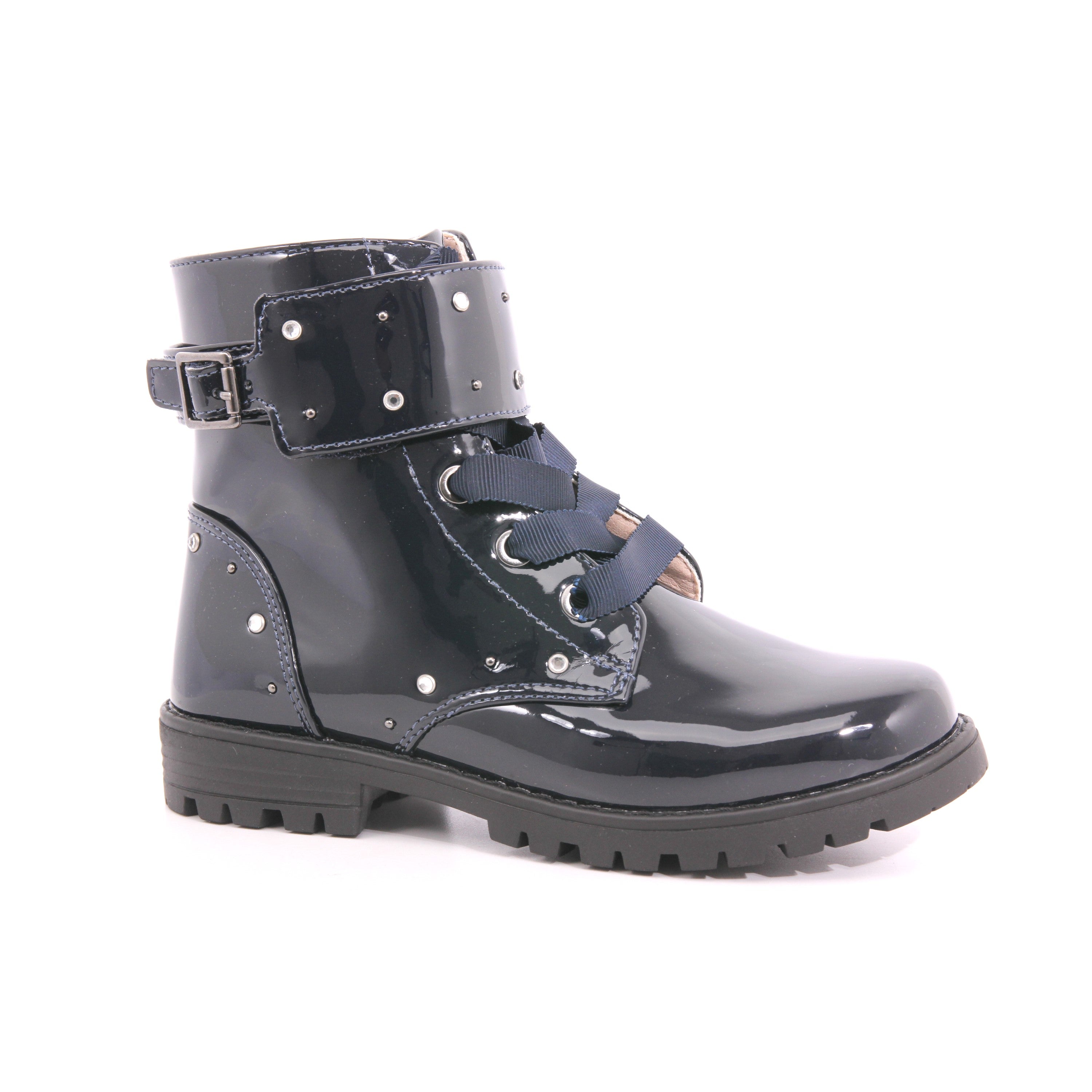 STIVALETTO MOTO VERNICE 030 MARINO