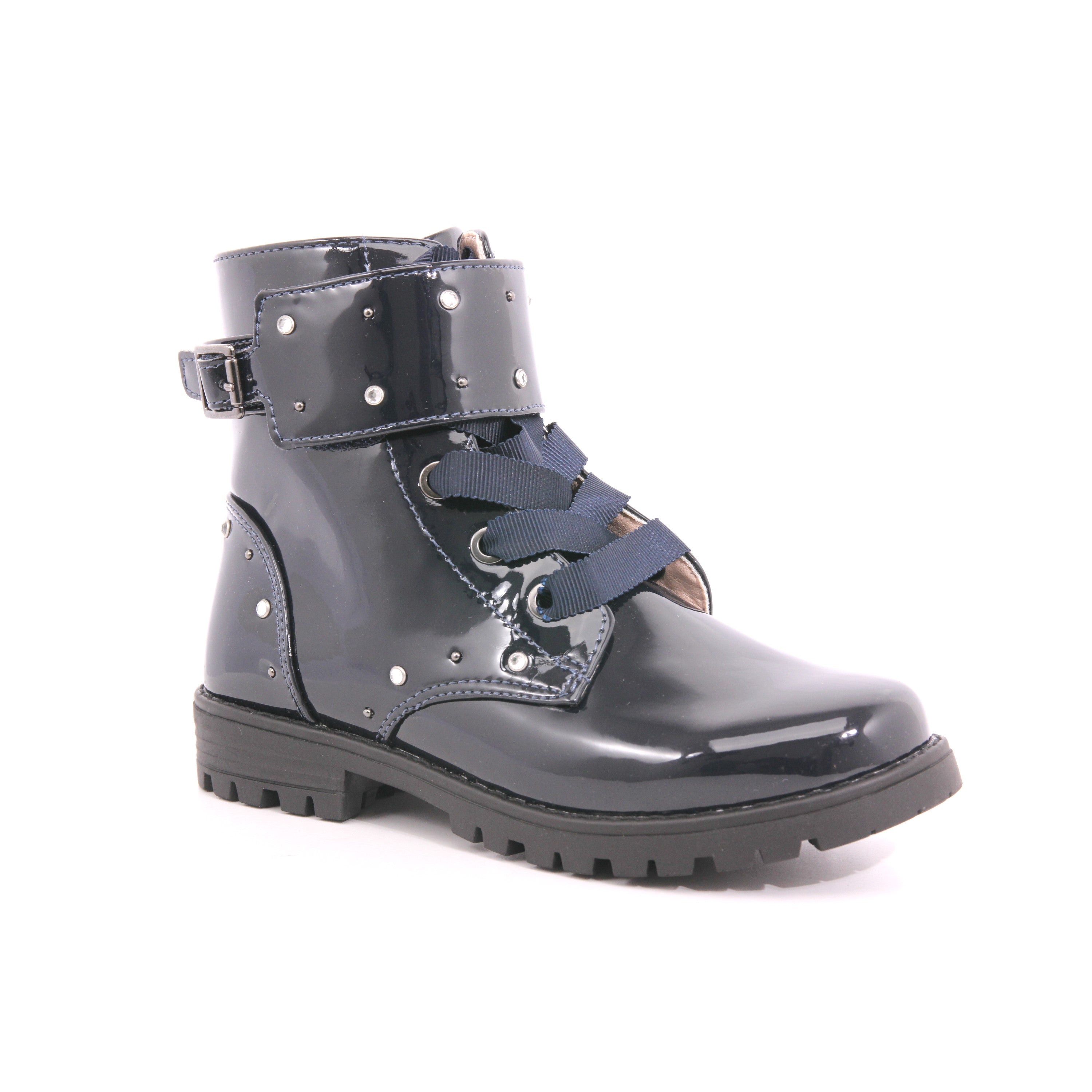 STIVALETTO MOTO VERNICE 030 MARINO