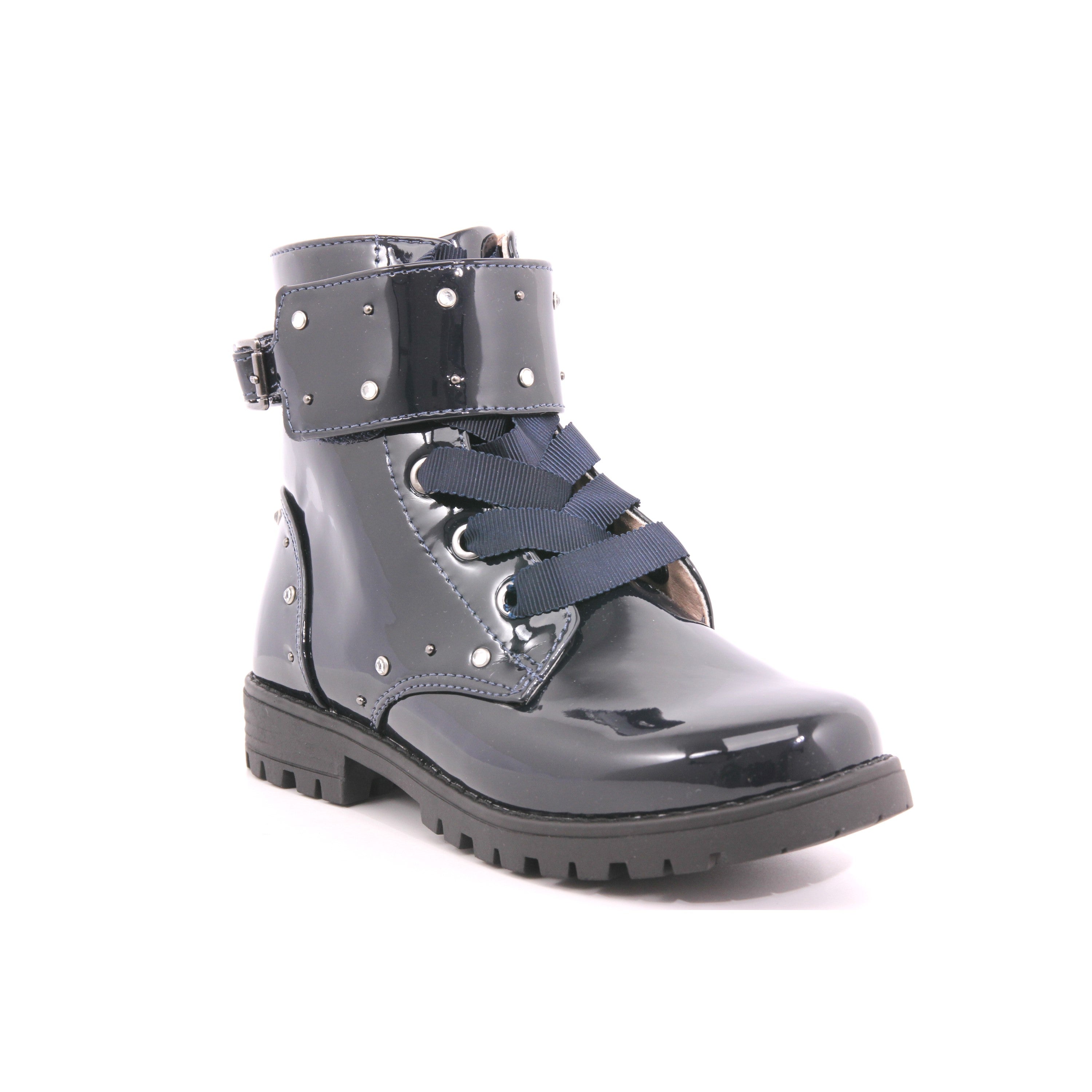 STIVALETTO MOTO VERNICE 030 MARINO