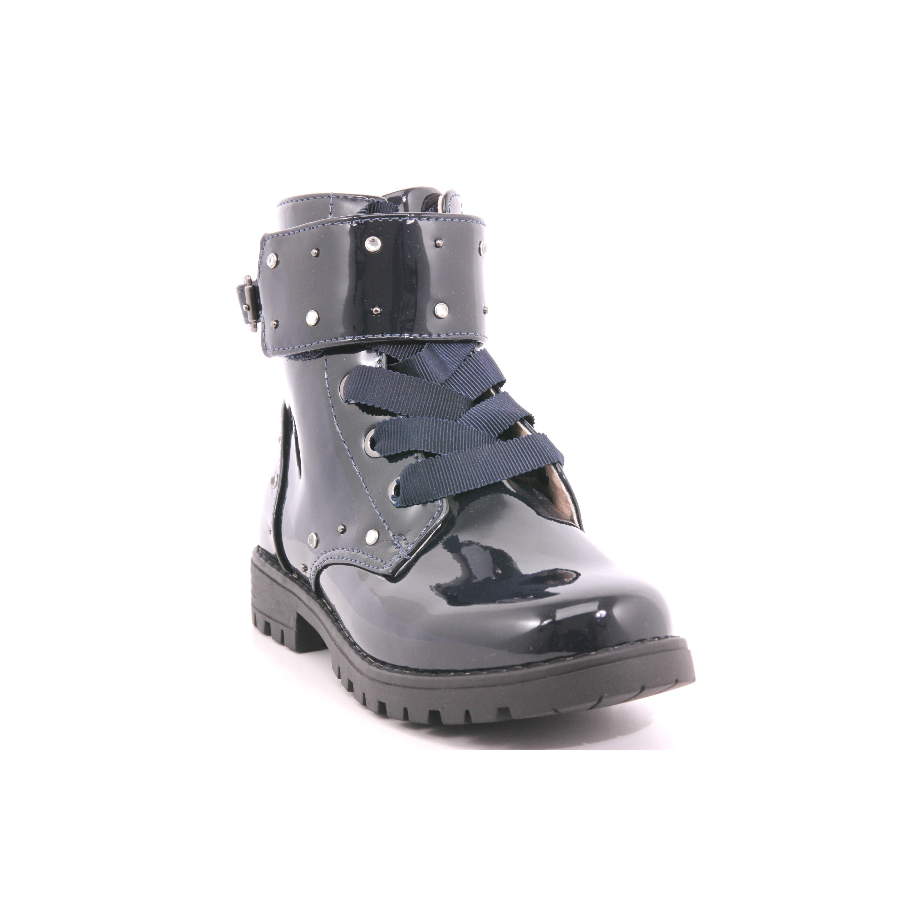 STIVALETTO MOTO VERNICE 030 MARINO