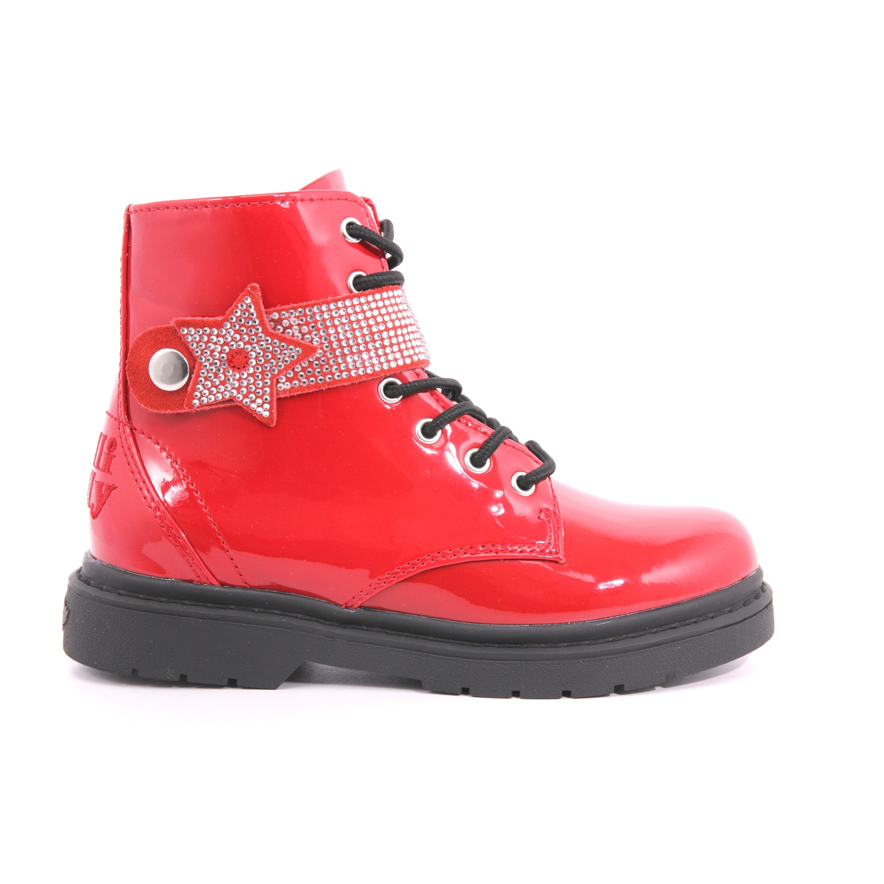 STIVALE LELLI KELLY STELLA STELLINA ROSSO VERNICE