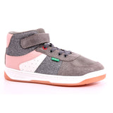 KICKALIEN SUEDE+PU+MESH 123 GRIS ROSE ARGENTO