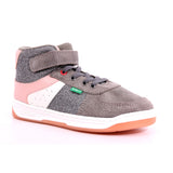 KICKALIEN SUEDE+PU+MESH 123 GRIS ROSE ARGENTO
