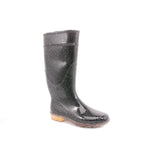 STIVALE PIOGGIA LINA GLITTER ARGENTO NERO