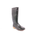 STIVALE PIOGGIA LINA GLITTER ARGENTO NERO