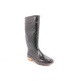 STIVALE PIOGGIA LINA GLITTER ARGENTO NERO
