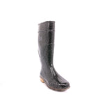 STIVALE PIOGGIA LINA GLITTER ARGENTO NERO