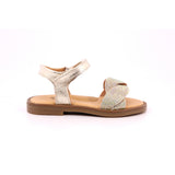 SANDALS ORO LAMINATO PUNTA GLITTER