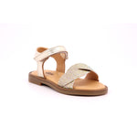 SANDALS ORO LAMINATO PUNTA GLITTER