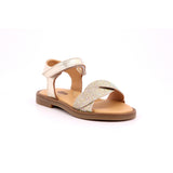 SANDALS ORO LAMINATO PUNTA GLITTER